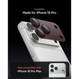 Spigen iPhone 18 Pro Kameralinsebeskytter Glas.tR EZ Fit Optik Pro XL Mørk kirsebær