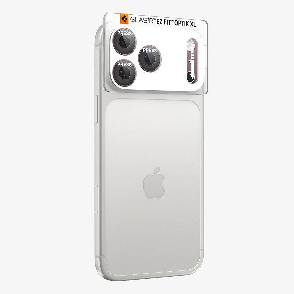 Spigen iPhone 18 Pro Kameralinsebeskytter Glas.tR EZ Fit Optik Pro XL Mørk kirsebær