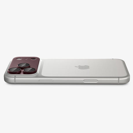 Spigen iPhone 18 Pro Kameralinsebeskytter Glas.tR EZ Fit Optik Pro XL Mørk kirsebær