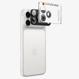 Spigen iPhone 18 Pro Kameralinsebeskytter Glas.tR EZ Fit Optik Pro XL Mørkegrå