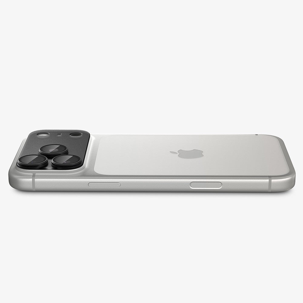 Spigen iPhone 18 Pro Kameralinsebeskytter Glas.tR EZ Fit Optik Pro XL Mørkegrå