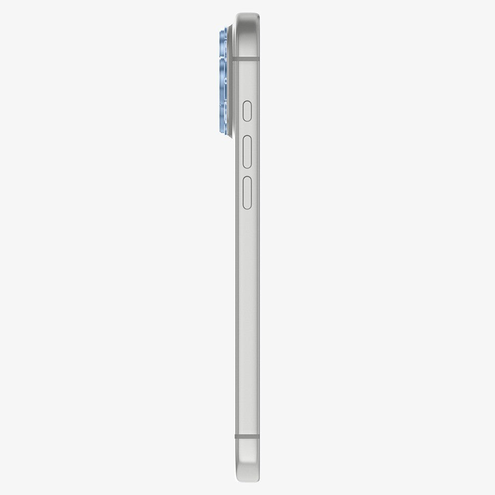 Spigen iPhone 18 Pro Kameralinsebeskytter Glas.tR EZ Fit Optik Pro XL Lyseblå