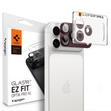 Spigen iPhone 18 Pro Max Kameralinsebeskytter Glas.tR EZ Fit Optik Pro XL Mørk kirsebær