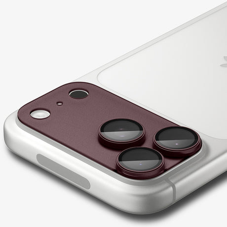 Spigen iPhone 18 Pro Max Kameralinsebeskytter Glas.tR EZ Fit Optik Pro XL Mørk kirsebær