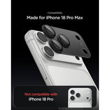 Spigen iPhone 18 Pro Max Kameralinsebeskytter Glas.tR EZ Fit Optik Pro XL Mørkegrå