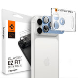 Spigen iPhone 18 Pro Max Kameralinsebeskytter Glas.tR EZ Fit Optik Pro XL Lyseblå