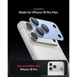Spigen iPhone 18 Pro Max Kameralinsebeskytter Glas.tR EZ Fit Optik Pro XL Lyseblå