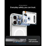 Spigen iPhone 18 Pro Max Kameralinsebeskytter Glas.tR EZ Fit Optik Pro XL Lyseblå