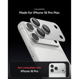 Spigen iPhone 18 Pro Max Kameralinsebeskytter Glas.tR EZ Fit Optik Pro XL Sølv