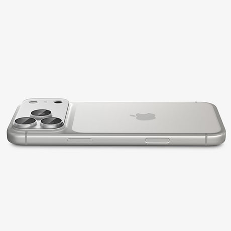 Spigen iPhone 18 Pro Max Kameralinsebeskytter Glas.tR EZ Fit Optik Pro XL Sølv