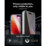 Spigen iPhone 18 Pro Max Skærmbeskytter Glas.tR EZ Fit Pro Privacy