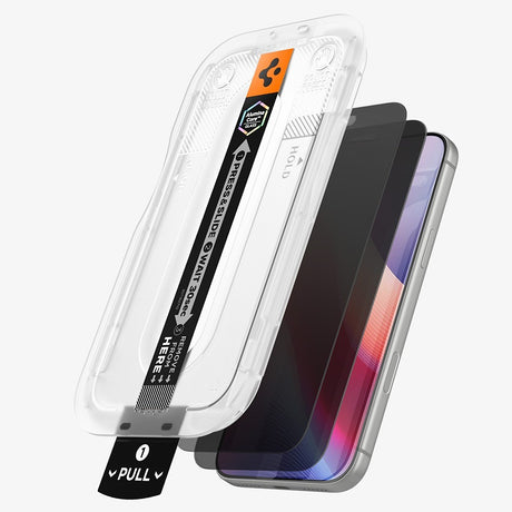 Spigen iPhone 18 Pro Max Skærmbeskytter Glas.tR EZ Fit Pro Privacy 2-pack