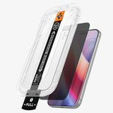 Spigen iPhone 18 Pro Skærmbeskytter Glas.tR EZ Fit Pro Privacy 2-pack