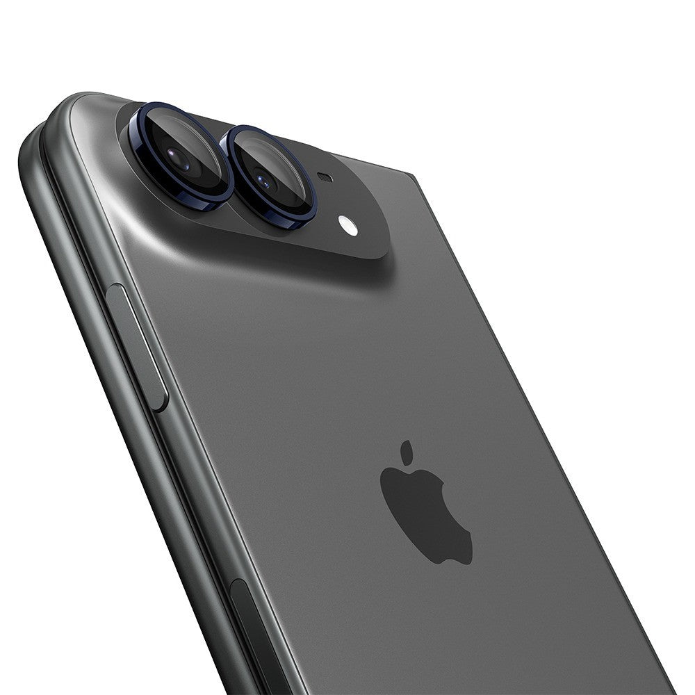 Spigen iPhone Duo Kameralinsebeskytter Glas.tR EZ Fit Optik Pro 2-pack Sort