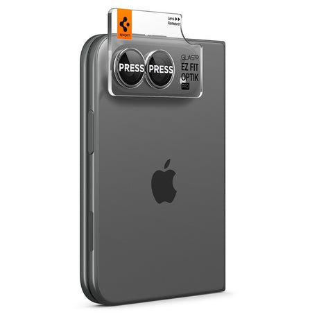 Spigen iPhone Duo Kameralinsebeskytter Glas.tR EZ Fit Optik Pro 2-pack Hvid