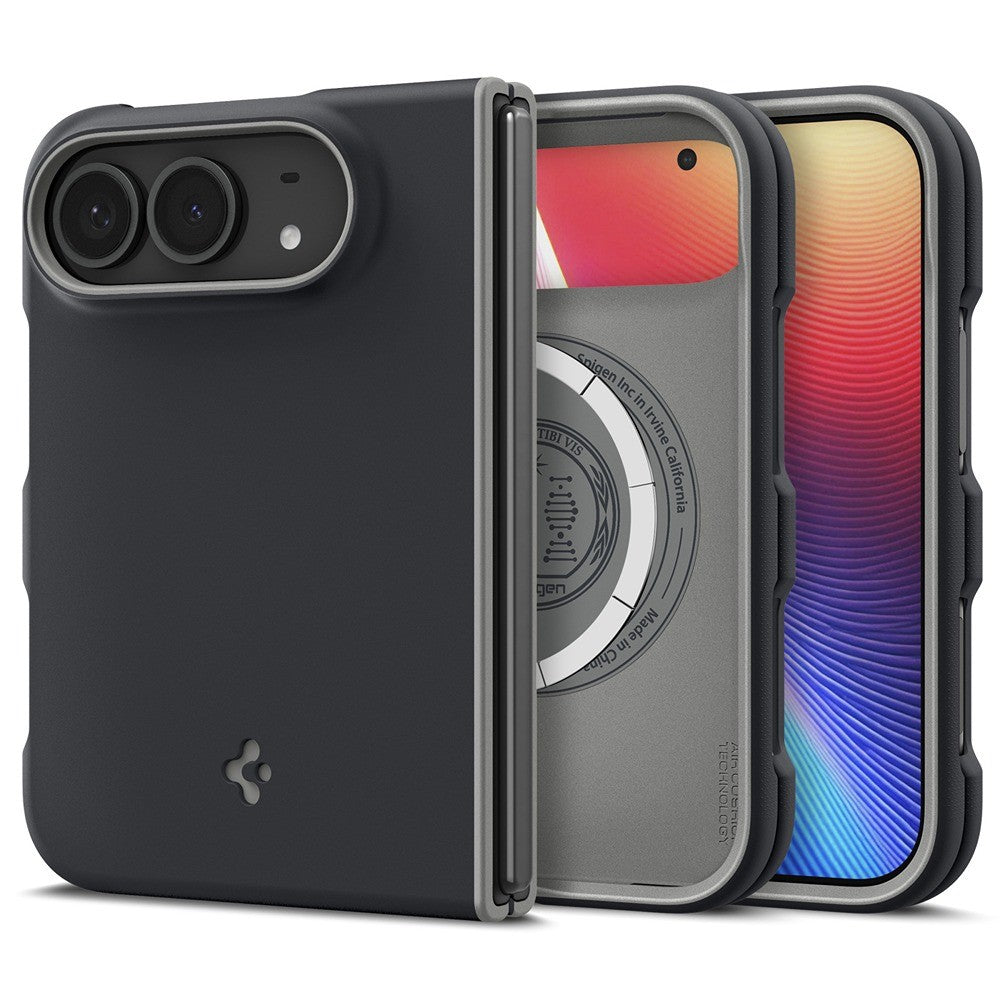 Spigen iPhone Duo Cover Nano Pop MagFit Sort sesam