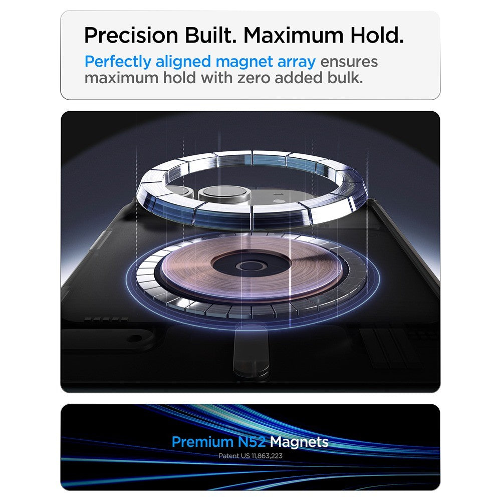 Spigen iPhone Duo Cover Slim Armor Pro S MagFit Sort