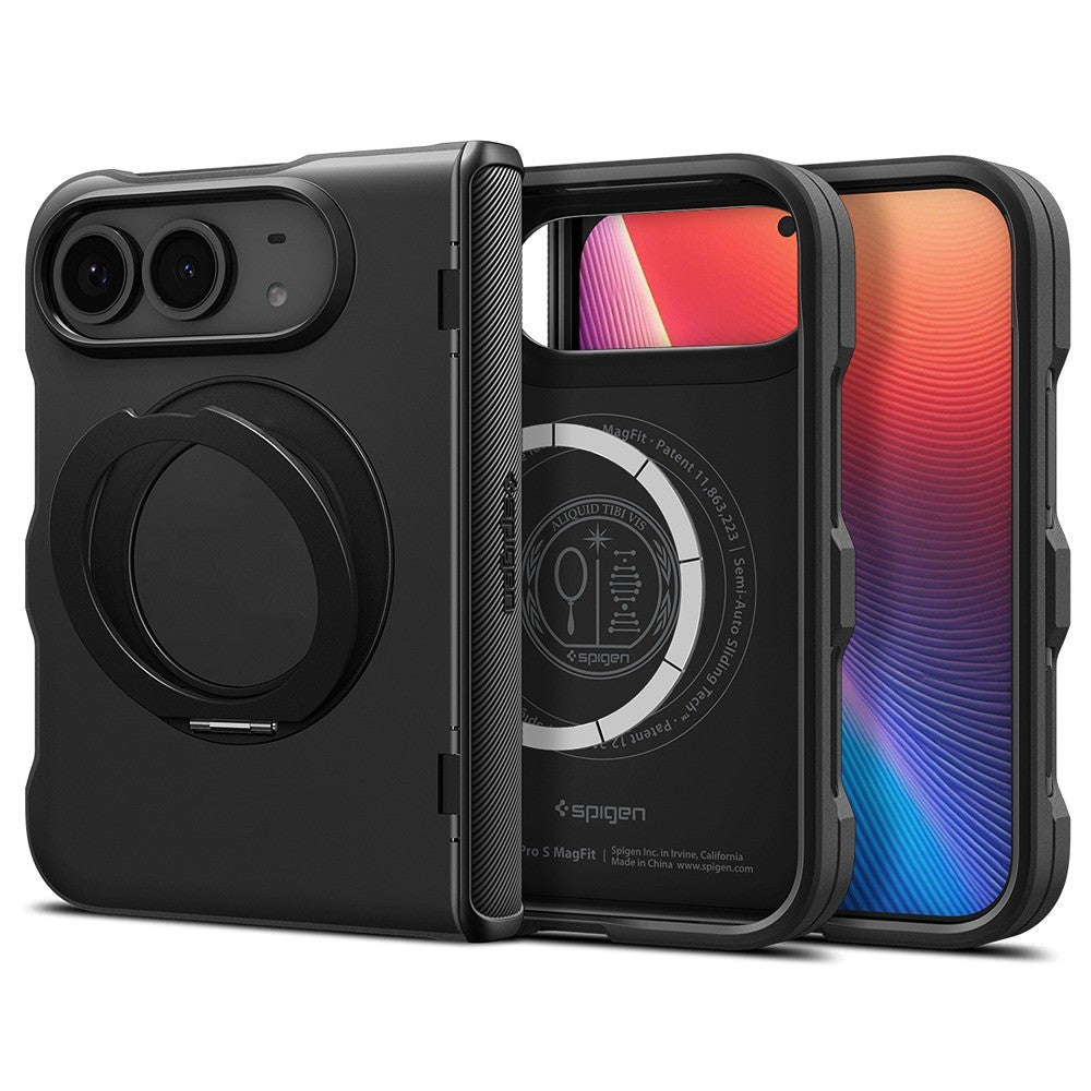 Spigen iPhone Duo Cover Slim Armor Pro S MagFit Sort