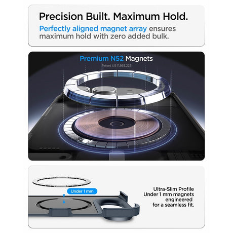 Spigen iPhone Duo Cover Tough Armor Pro MagFit Metal Slate