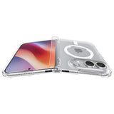 Spigen iPhone Duo Cover Ultra Hybrid Pro MagFit Klar hvid