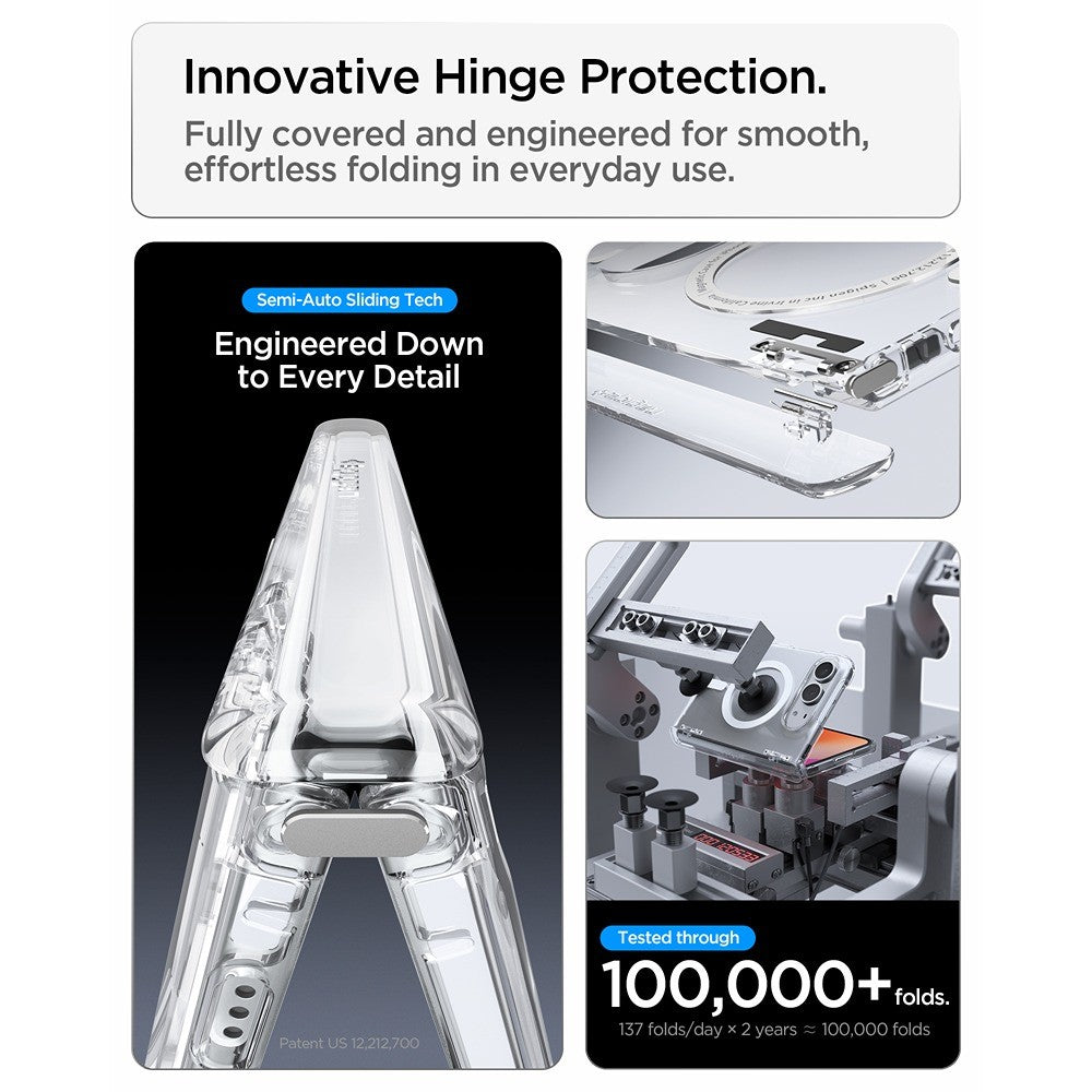 Spigen iPhone Duo Cover Ultra Hybrid Pro MagFit Klar hvid