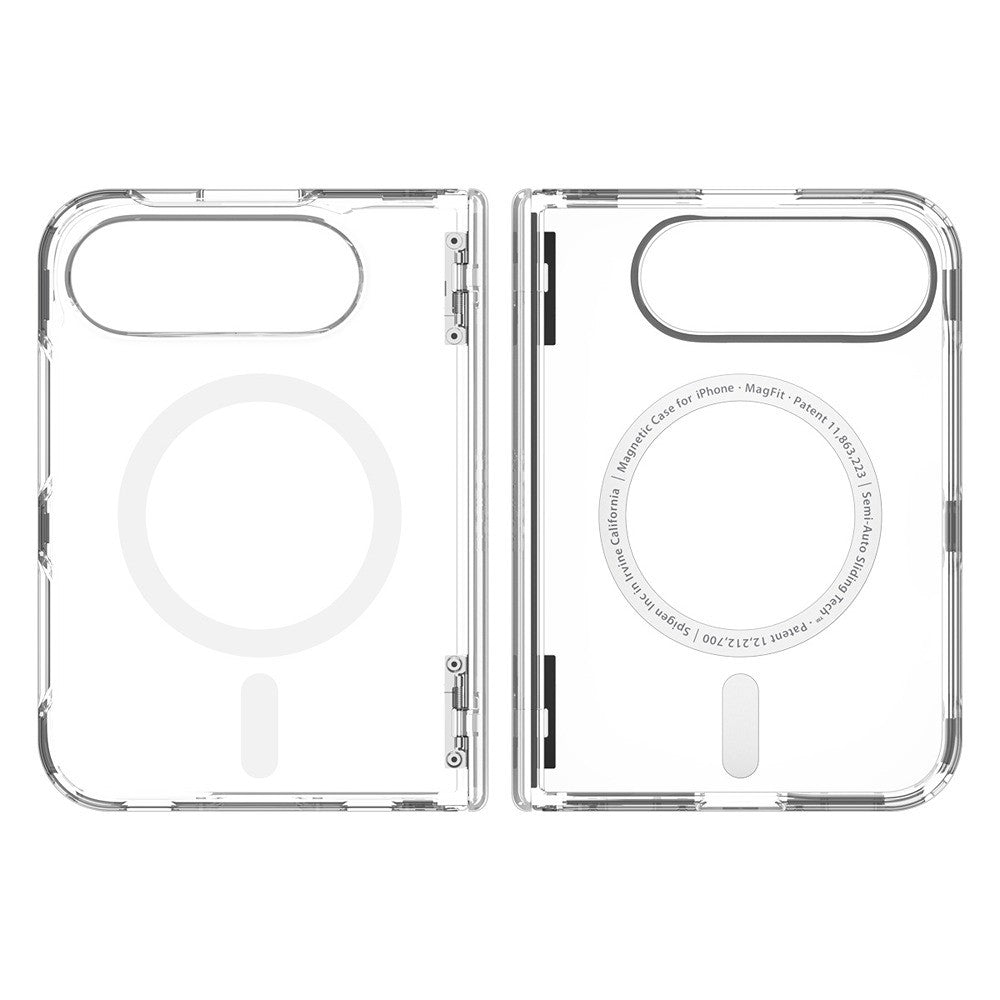 Spigen iPhone Duo Cover Ultra Hybrid Pro MagFit Klar hvid