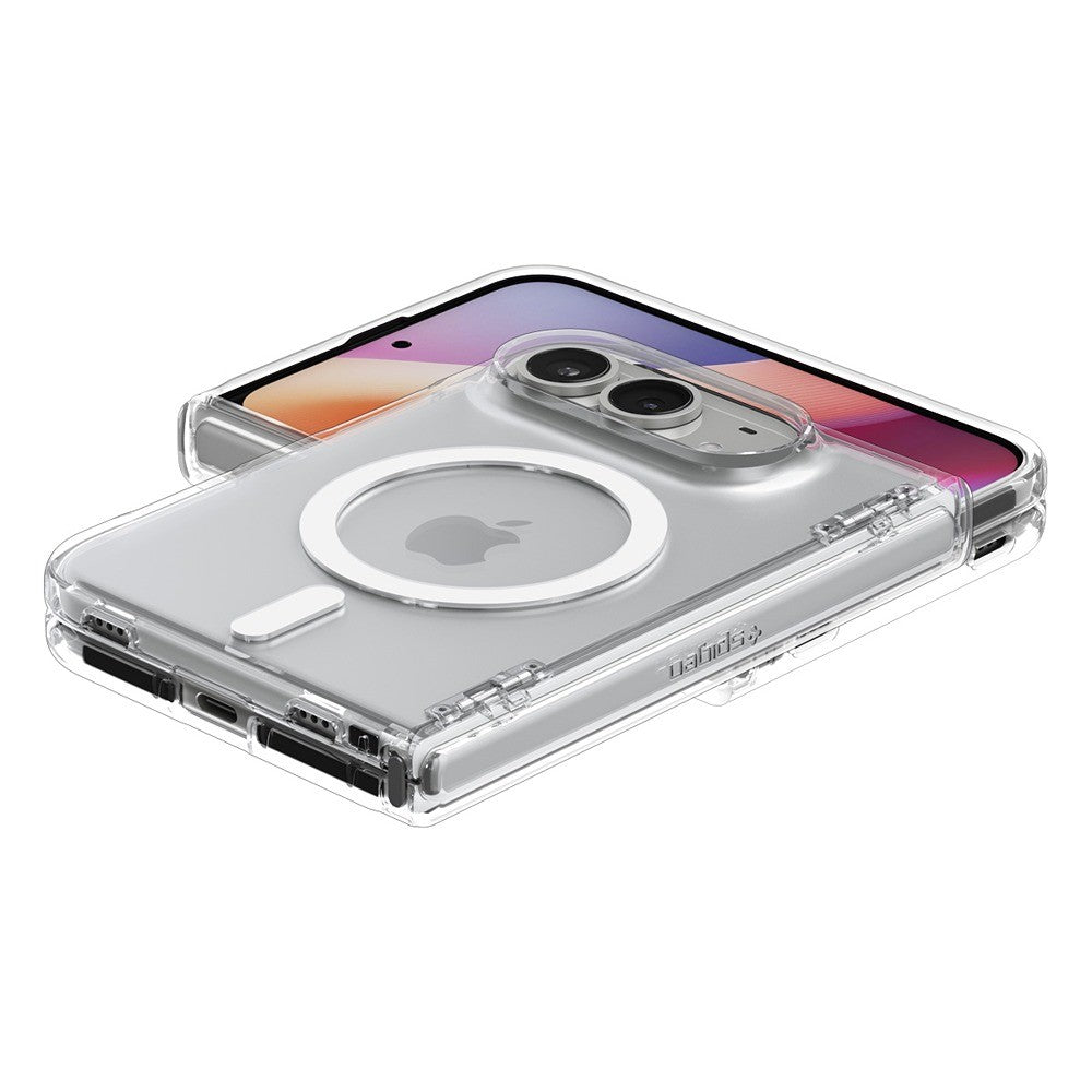 Spigen iPhone Duo Cover Ultra Hybrid Pro MagFit Klar hvid