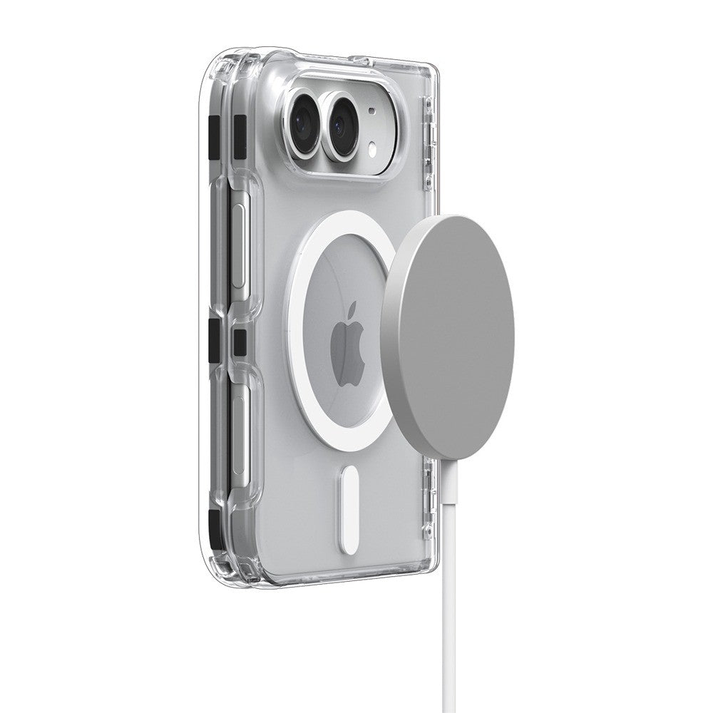 Spigen iPhone Duo Cover Ultra Hybrid Pro MagFit Klar hvid