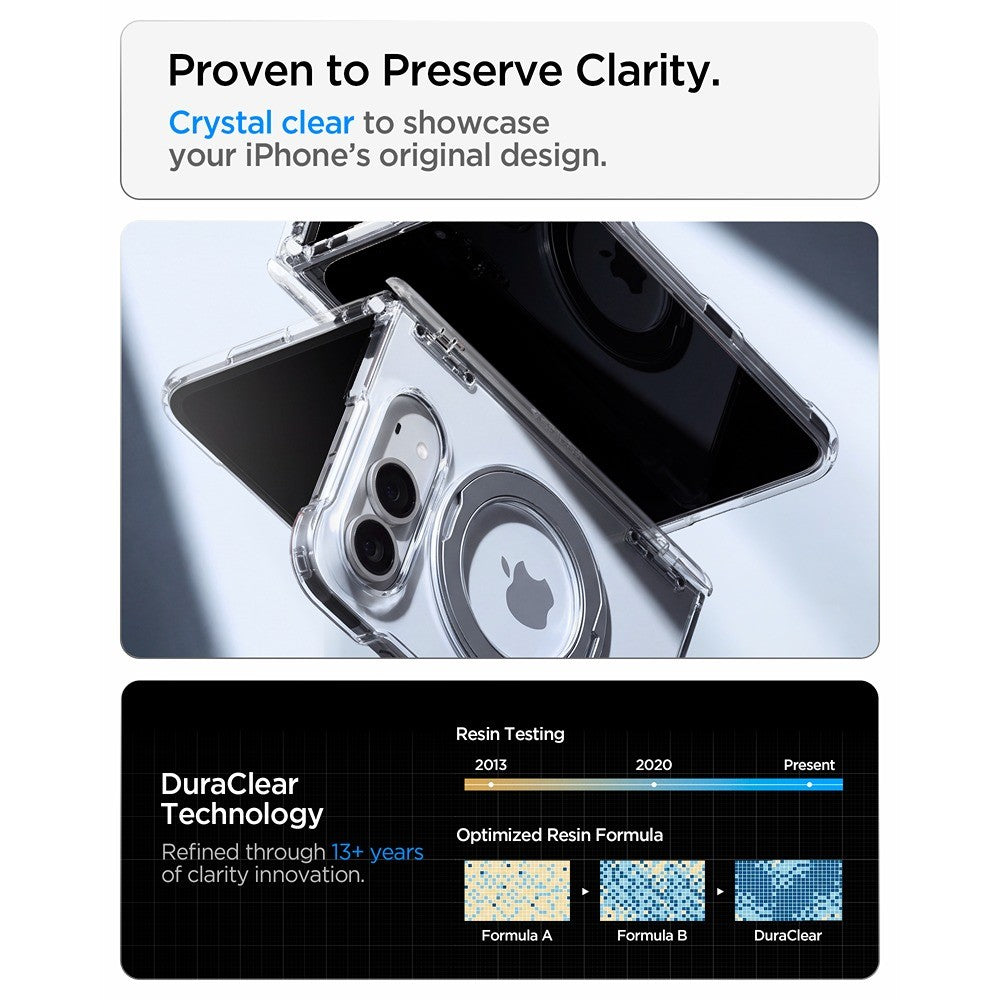 Spigen iPhone Duo Cover Ultra Hybrid Pro S MagFit Clear White
