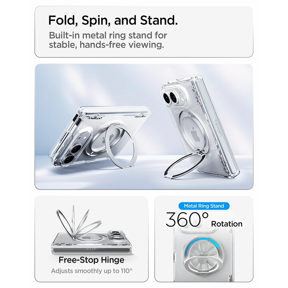 Spigen iPhone Duo Cover Ultra Hybrid Pro S MagFit Clear White