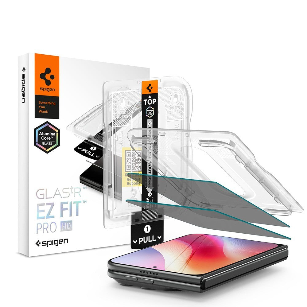 Spigen iPhone Duo Skærmbeskytter Glas.tR EZ Fit Pro Privacy 2-pack