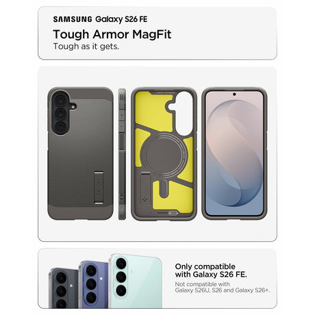 Spigen Samsung Galaxy S26 FE Cover Tough Armor MagFit Gunmetal