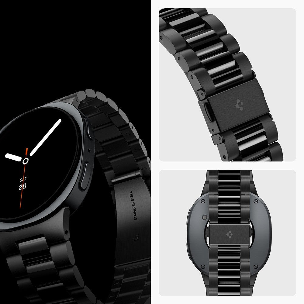 Spigen Samsung Galaxy Watch 8/9 40/44mm/Classic 46mm Armband Modern Fit 316L Svart