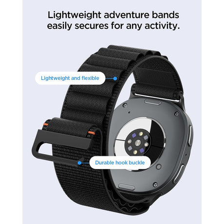 Spigen Samsung Galaxy Watch 8/9 40/44mm/Classic 46mm Armband WBF1 Svart
