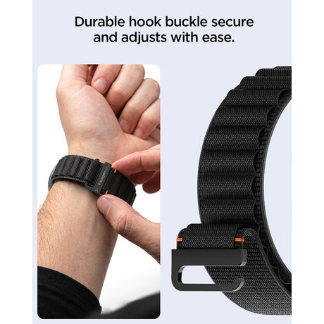 Spigen Samsung Galaxy Watch 8/9 40/44mm/Classic 46mm Armband WBF1 Svart