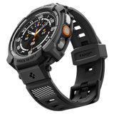 Spigen Samsung Galaxy Watch Ultra 2 47mm Armband och Skal Rugged Armor Pro Matte Black