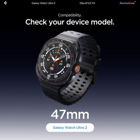 Spigen Samsung Galaxy Watch Ultra 2 47mm Skærmbeskytter GLAS.tR EZ Fit 2-pak