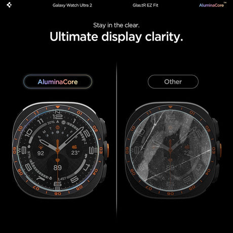 Spigen Samsung Galaxy Watch Ultra 2 47mm Skærmbeskytter GLAS.tR EZ Fit 2-pak