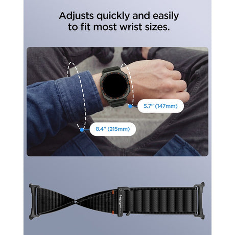 Spigen Samsung Galaxy Watch Ultra 47mm Armband WBF1 Svart