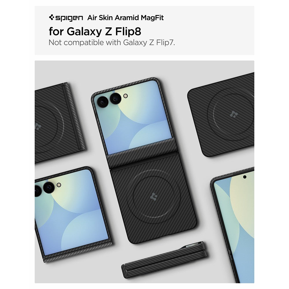 Spigen Samsung Galaxy Z Flip 8 Skal Air Skin Aramid MagFit Svart