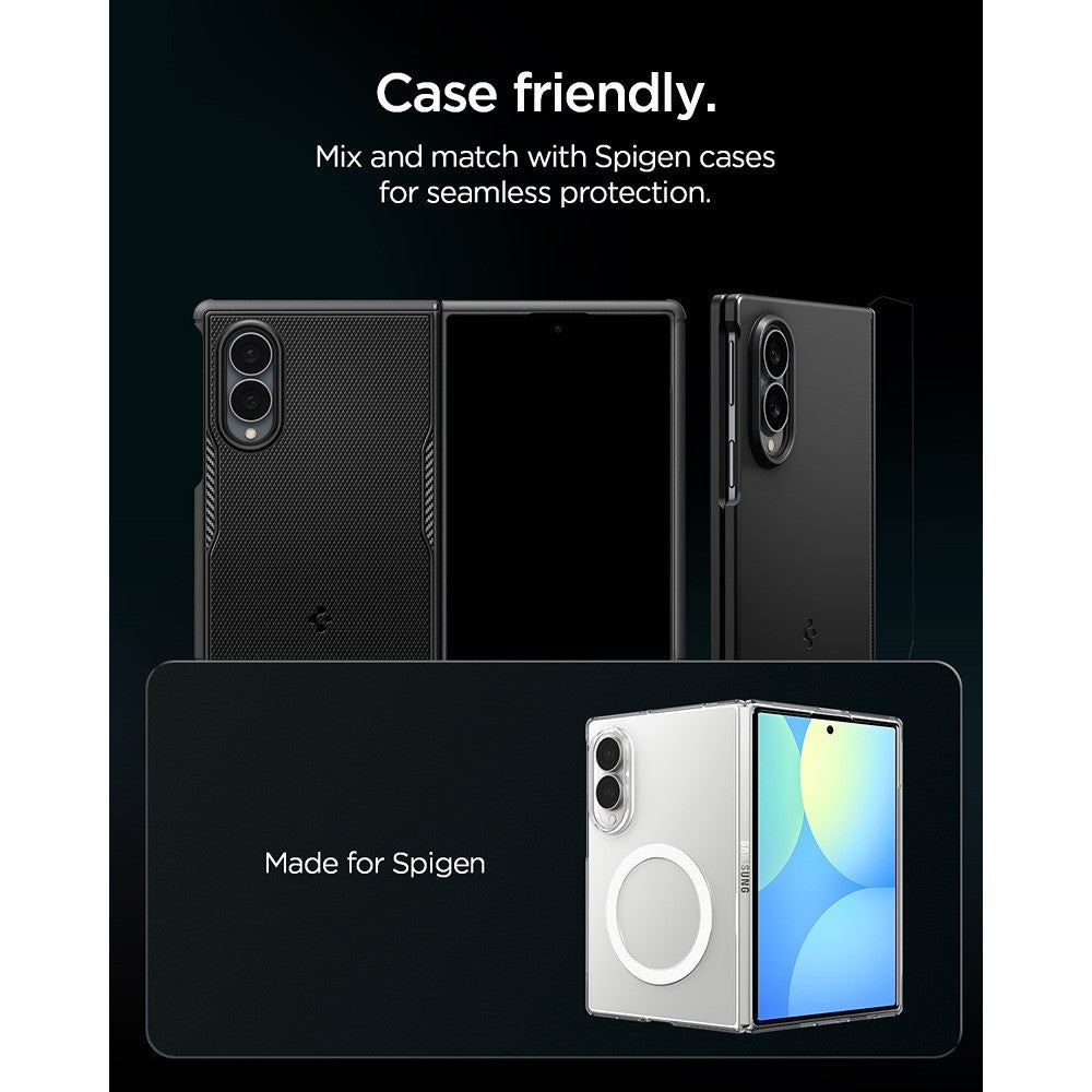 Spigen Samsung Galaxy Z Fold 8 Kameraskydd GLAS.tR EZ Fit Optik Pro 2-pack Svart