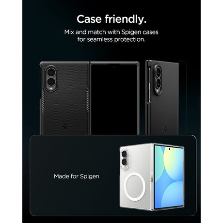 Spigen Samsung Galaxy Z Fold 8 Kameraskydd GLAS.tR EZ Fit Optik Pro 2-pack Svart