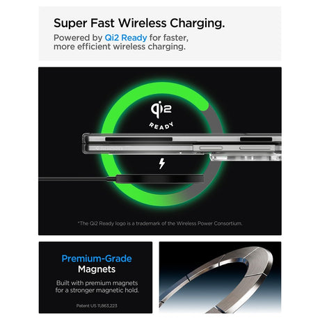 Spigen Samsung Galaxy Z Fold 8 Cover Air Skin MagFit Clear White
