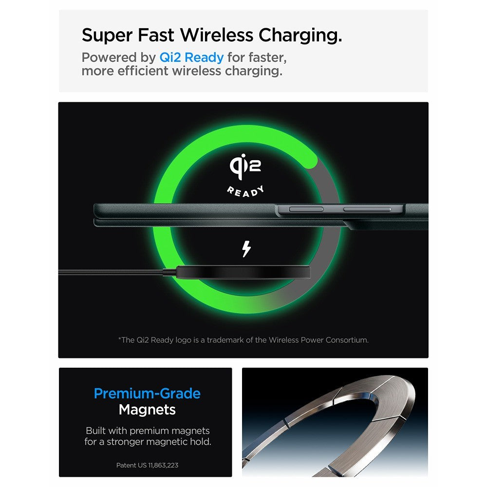 Spigen Samsung Galaxy Z Fold 8 Ultra Skal Air Fit Pro MagFit Abyss Green