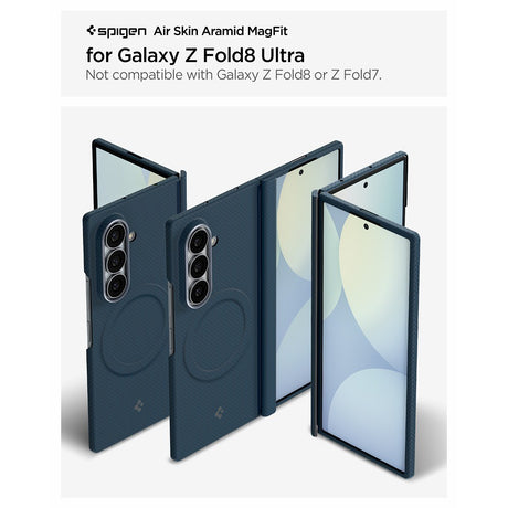Spigen Samsung Galaxy Z Fold 8 Ultra Cover Air Skin Aramid MagFit Navy