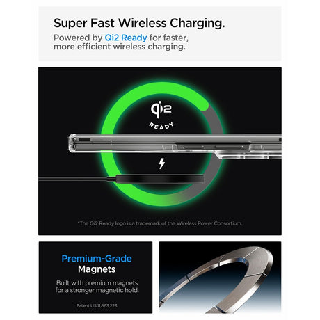 Spigen Samsung Galaxy Z Fold 8 Ultra Skal Air Skin MagFit Clear White