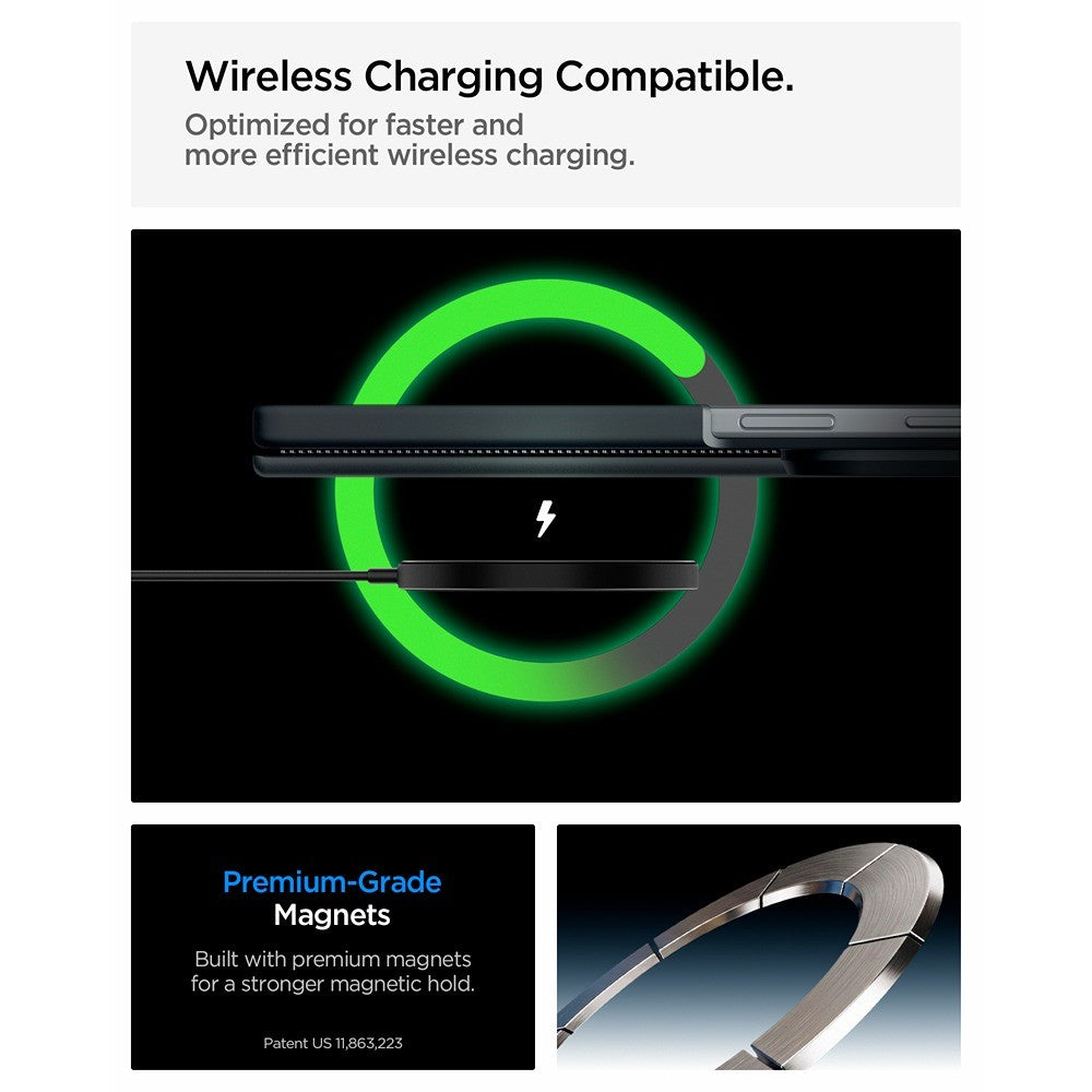 Spigen Samsung Galaxy Z Fold 8 Ultra Skal Slim Armor Pro MagFit Metal Slate