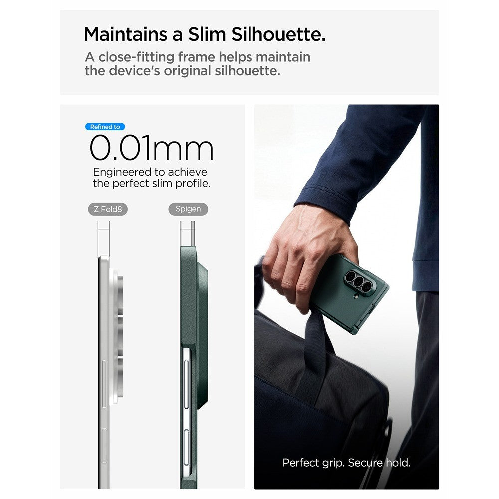 Spigen Samsung Galaxy Z Fold 8 Ultra Skal Tough Armor Pro MagFit Abyss Green