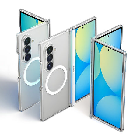 Spigen Samsung Galaxy Z Fold 8 Ultra Skal Ultra Hybrid Pro MagFit Clear White