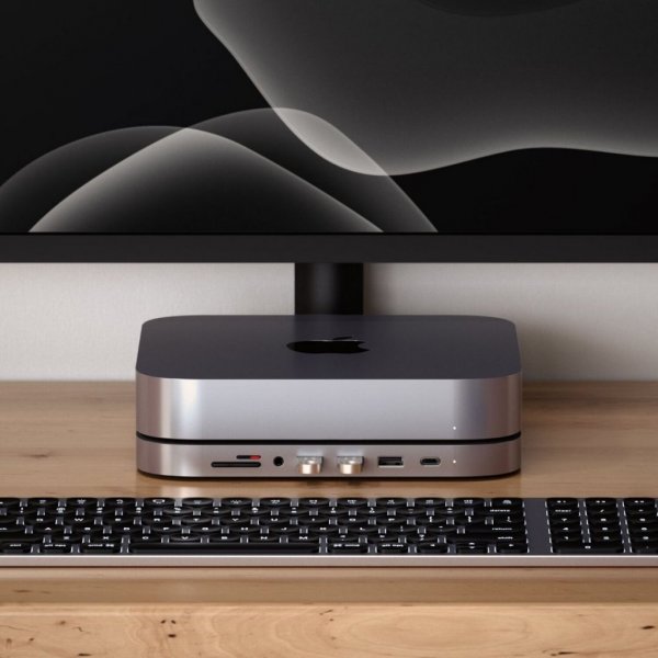 Satechi Type-C Aluminium Stand & Hub til Mac Mini Space Gray